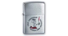 Зажигалка ZIPPO Мальчик, с покрытием Brushed Chrome, латунь/сталь, серебристая, матовая, 36x12x56 мм